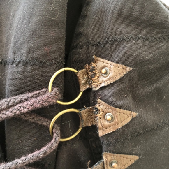 Sleeveless Jacket  Hooded Vintage Embellishments - Picture 5 of 11